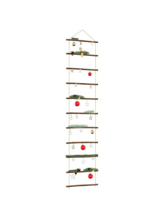 Nástěnná dekorace ve tvaru žebříku 50x200 cm přírodní větev
