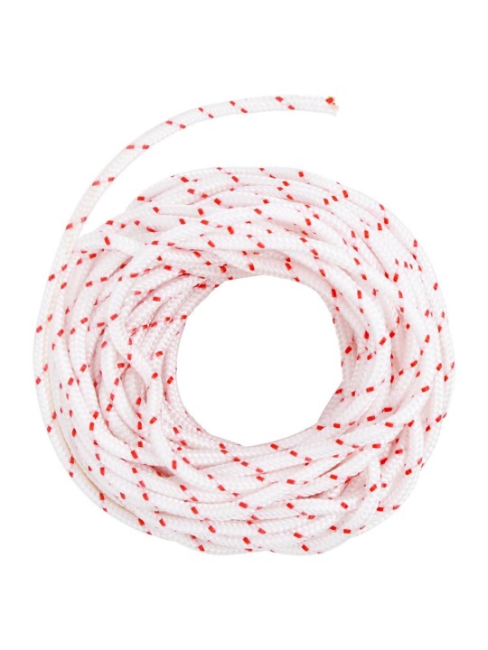 Startovací šňůra bílo-červená ø 4 mm 10 m nylon