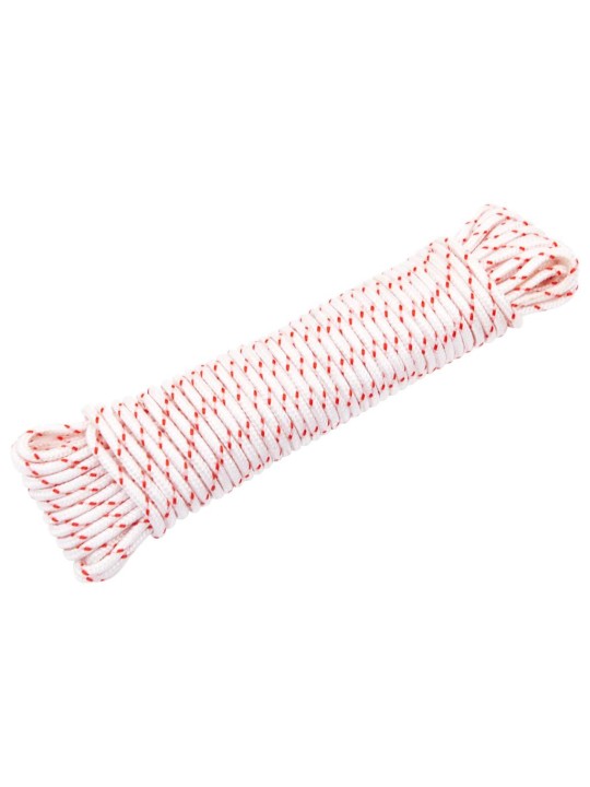 Startovací šňůra bílo-červená ø 5 mm 10 m nylon