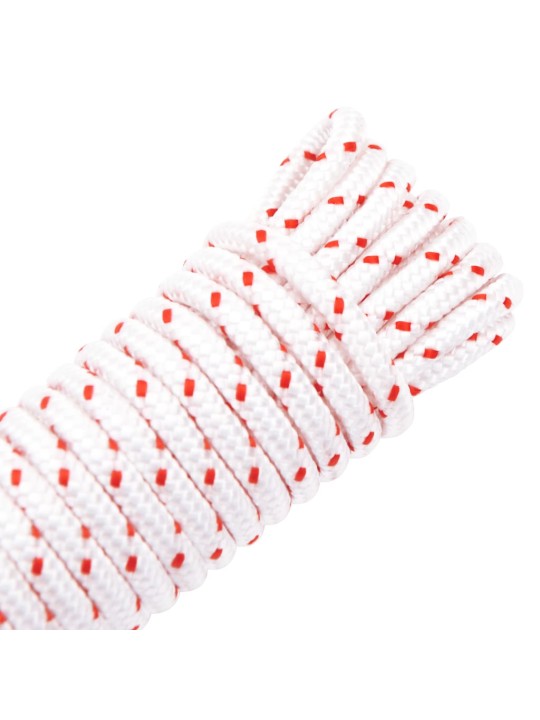 Startovací šňůra bílo-červená ø 5 mm 10 m nylon