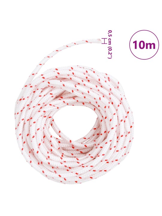 Startovací šňůra bílo-červená ø 5 mm 10 m nylon