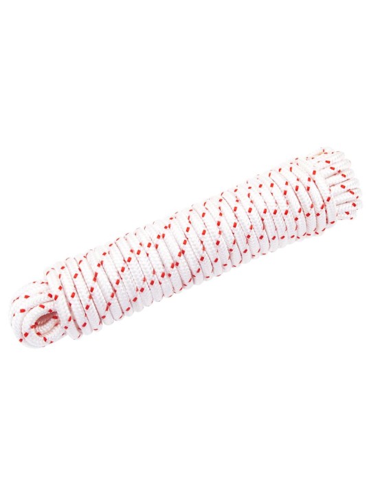 Startovací šňůra bílo-červená ø 6 mm 10 m nylon