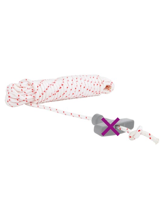 Startovací šňůra bílo-červená ø 6 mm 10 m nylon