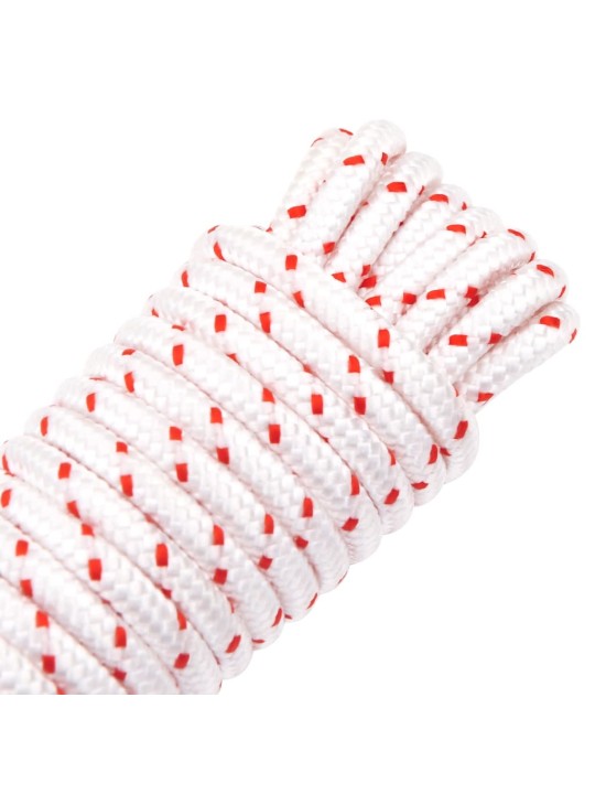 Startovací šňůra bílo-červená ø 6 mm 10 m nylon