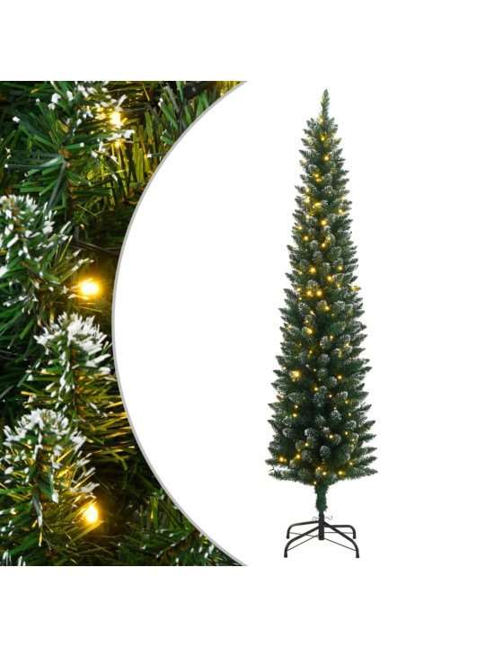 Umělý úzký vánoční stromek s 300 led 180 cm