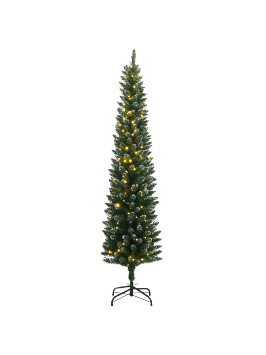 Umělý úzký vánoční stromek s 300 led 180 cm