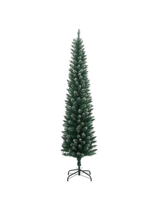 Umělý úzký vánoční stromek s 300 led 180 cm