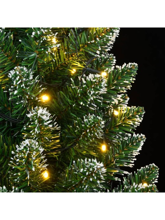 Umělý úzký vánoční stromek s 300 led 180 cm