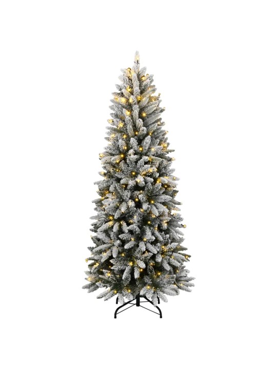 Umělý vánoční stromek s 300 LED a sněhem 180 cm