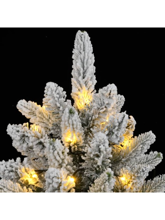 Umělý vánoční stromek s 300 LED a sněhem 210 cm