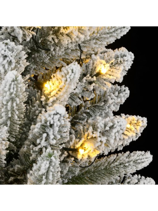 Umělý vánoční stromek s 300 LED a sněhem 210 cm