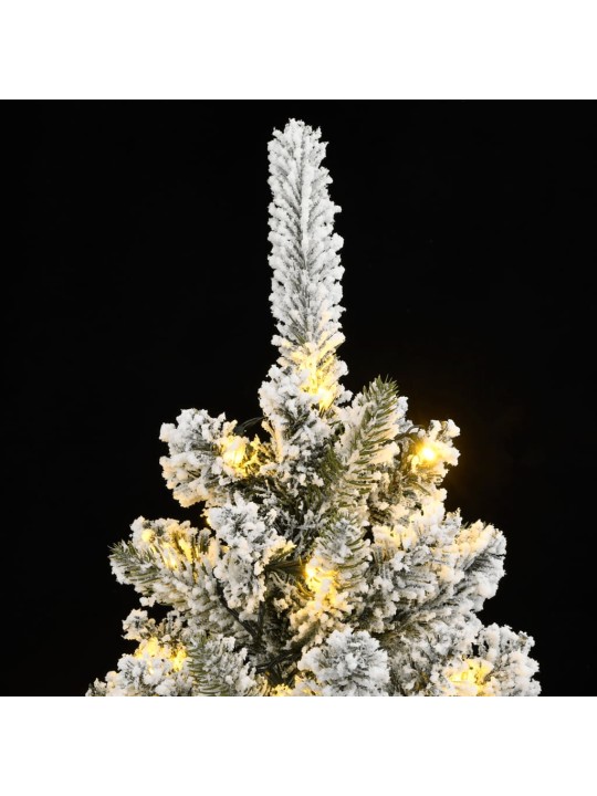 Umělý vánoční stromek se 150 LED a sněhem 150 cm