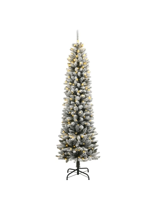 Umělý vánoční stromek s 300 LED a sněhem 210 cm