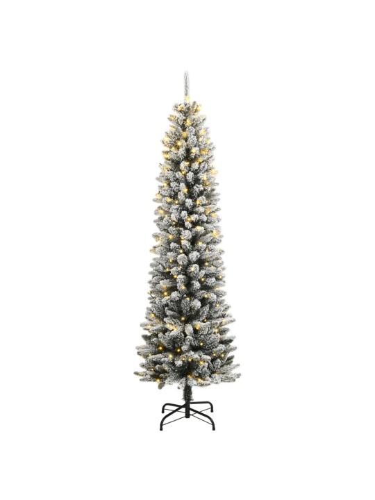 Umělý vánoční stromek s 300 LED a sněhem 240 cm