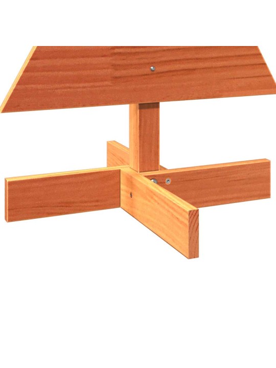Dřevěný vánoční stromek na ozdoby voskově hnědý 80 cm borovice