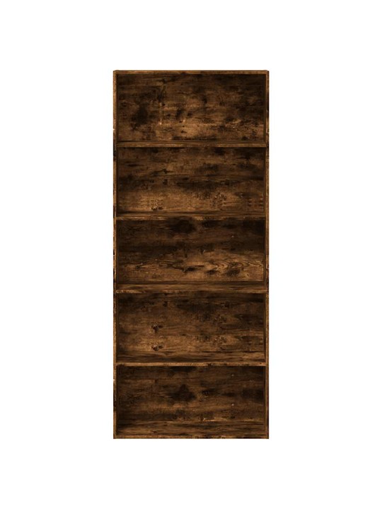 Knihovna kouřový dub 80 x 30 x 189 cm kompozitní dřevo