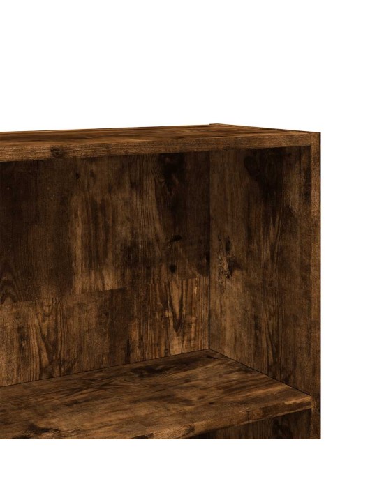 Knihovna kouřový dub 80 x 30 x 189 cm kompozitní dřevo