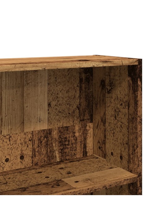 Knihovna old wood 80 x 30 x 189 cm kompozitní dřevo