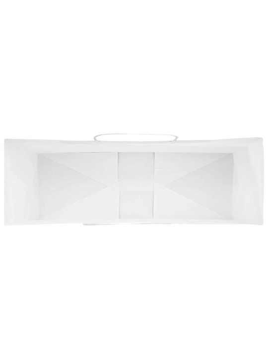 Papírové sáčky 250 ks s uchy bílé 32x12x42 cm