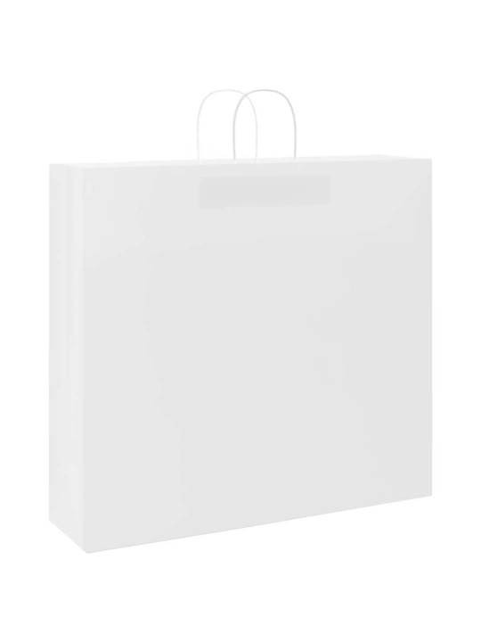 Papírové tašky 250 ks s uchy bílé 54x15x49 cm