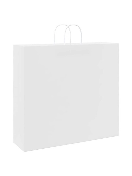 Papírové tašky 250 ks s uchy bílé 54x15x49 cm