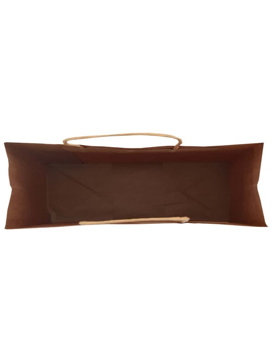 Papírové tašky 250 ks s uchy černé 32x12x42 cm