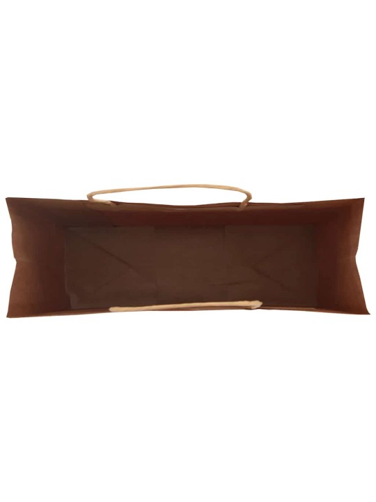 Papírové tašky 250 ks s uchy modrá 32x12x42 cm