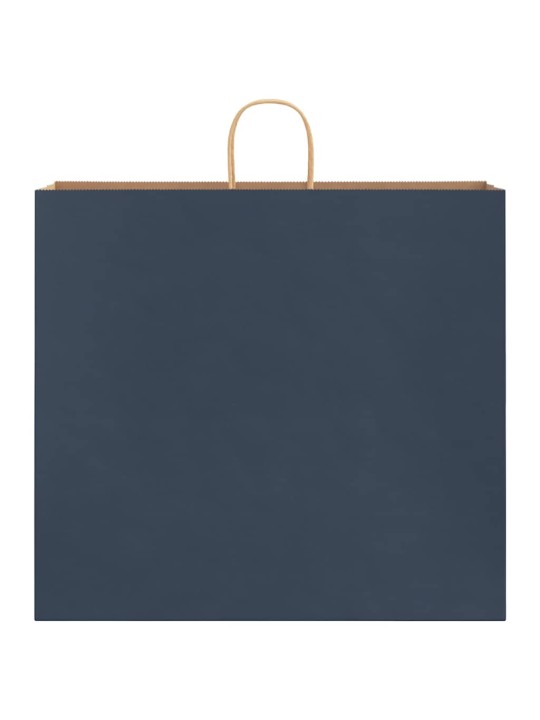 Papírové tašky 250 ks s uchy modrá 54x15x49 cm