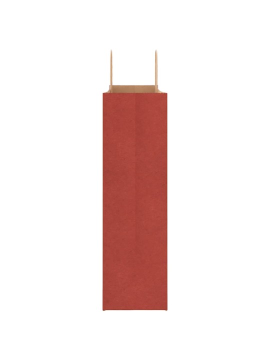 Papírové tašky 50 ks s uchy červené 54x15x49 cm