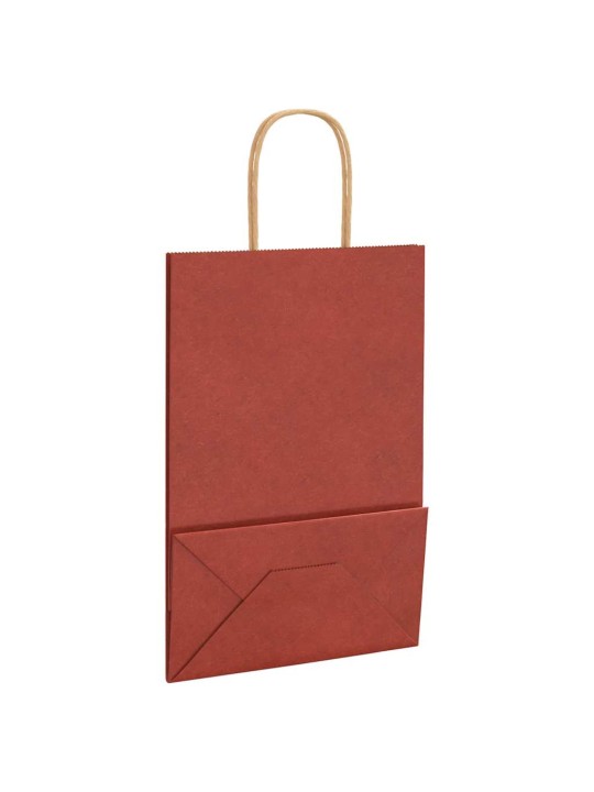 Papírové sáčky 250 ks s uchy červené 21x11x31 cm