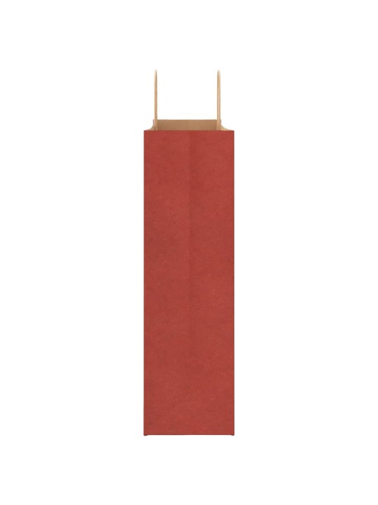 Papírové tašky 250 ks s uchy červené 54x15x49 cm