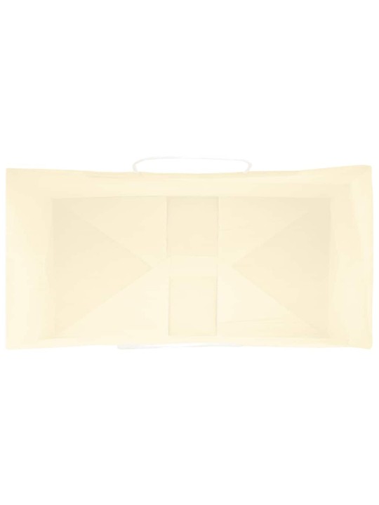 Papírové tašky 50 ks s uchy žluté 32x17x44 cm