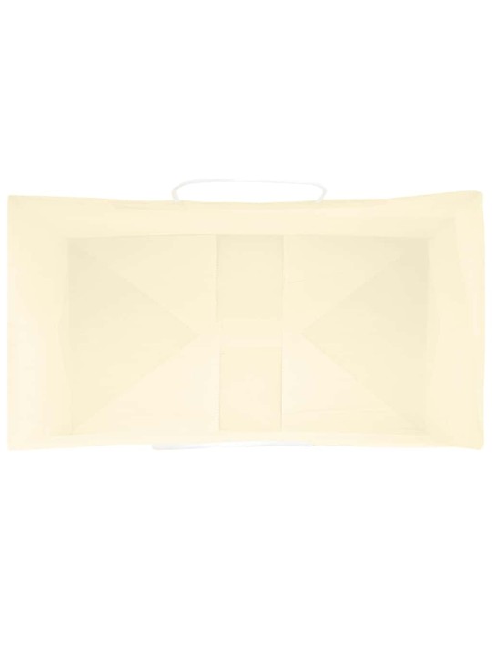 Papírové sáčky 250 ks s uchy žluté 15x8x21 cm