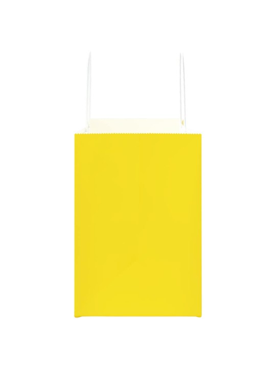 Papírové sáčky 250 ks s uchy žluté 32x17x25 cm