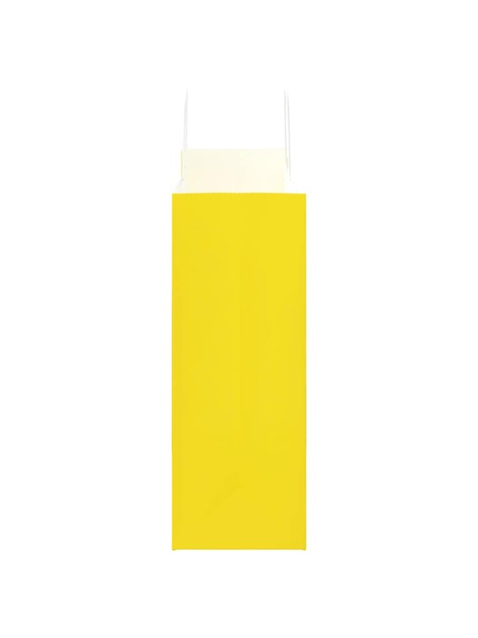 Papírové tašky 250 ks s uchy žluté 32x17x44 cm