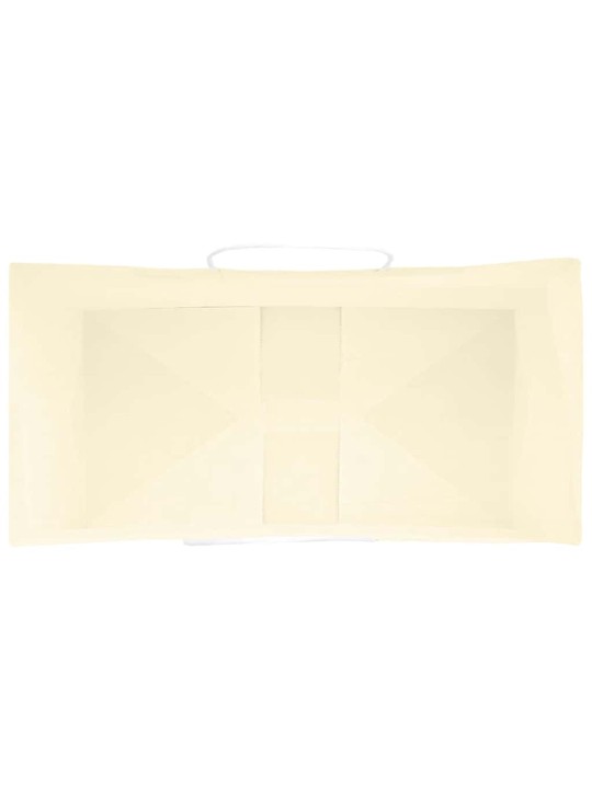 Papírové tašky 250 ks s uchy žluté 32x17x44 cm