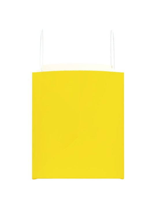 Papírové sáčky 250 ks s uchy žluté 32x22x24 cm