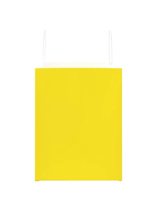 Papírové sáčky 250 ks s uchy žluté 32x22x28 cm