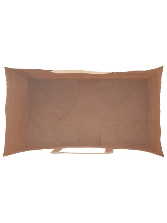 Papírové tašky 50 ks s uchy hnědé 15x8x21 cm