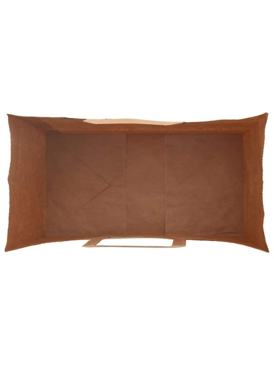 Papírové tašky 50 ks s uchy hnědé 32x17x25 cm