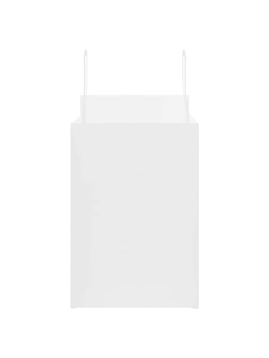 Papírové tašky 50 ks s uchy bílé 32x17x25 cm