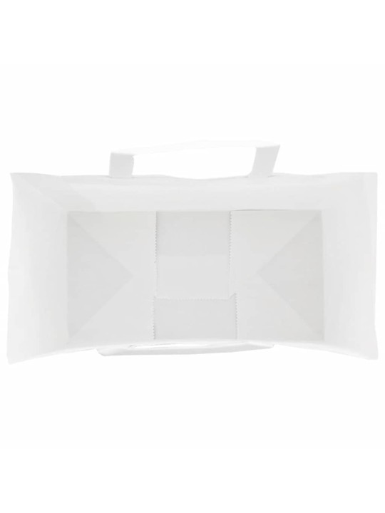 Papírové tašky 250 ks s uchy bílé 32x17x25 cm
