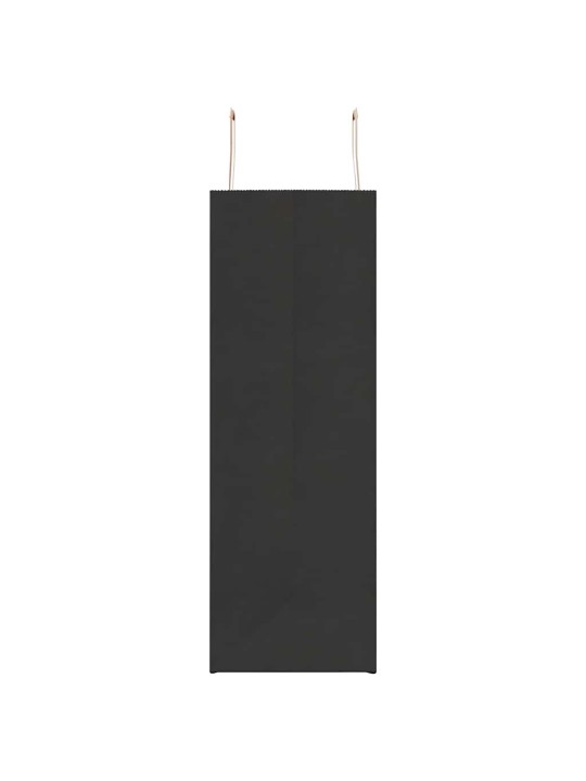 Papírové tašky 50 ks s uchy černé 45x17x48 cm