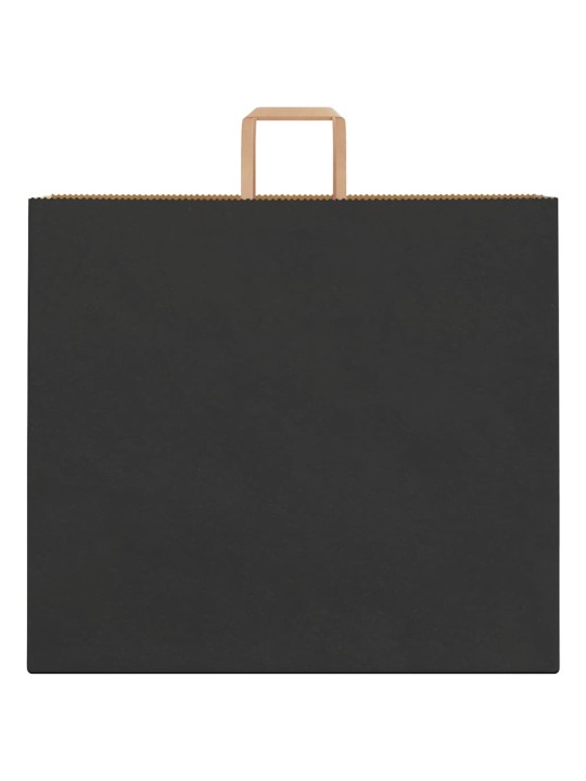 Papírové tašky 50 ks s uchy černé 54x15x49 cm