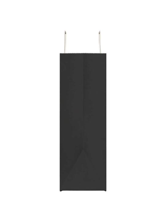 Papírové tašky 50 ks s uchy černé 54x15x49 cm