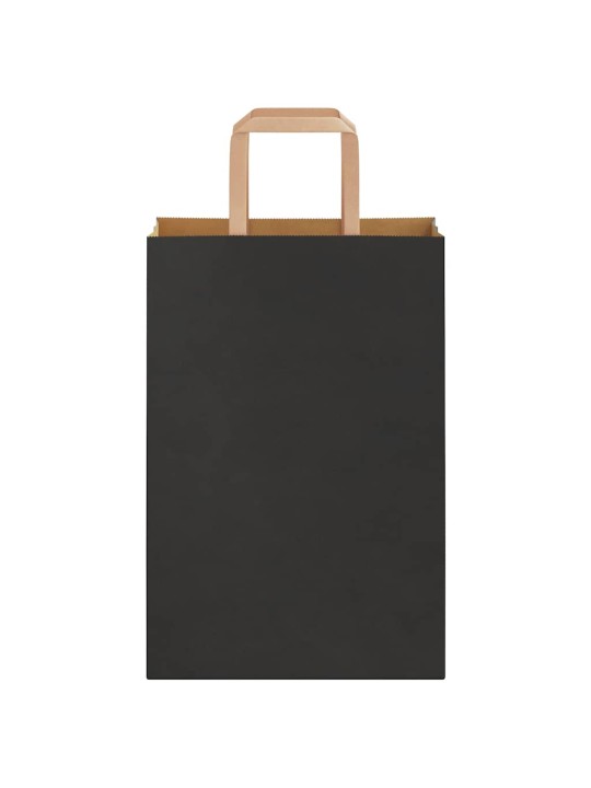 Papírové sáčky 250 ks s uchy černé 21x11x31 cm