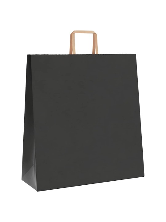Papírové sáčky 250 ks s uchy černé 45x17x48 cm