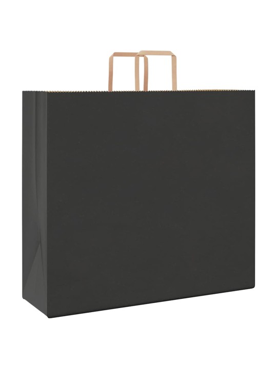 Papírové sáčky 250 ks s uchy černé 54x15x49 cm