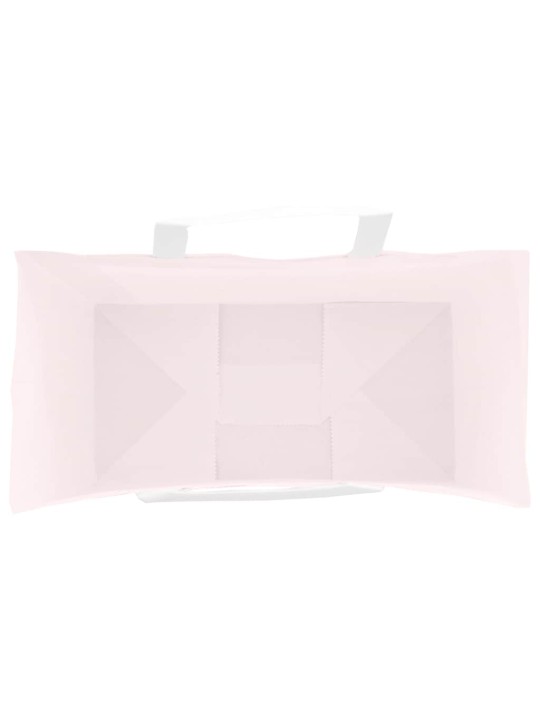 Papírové tašky 50 ks s uchy růžové 21x11x31 cm