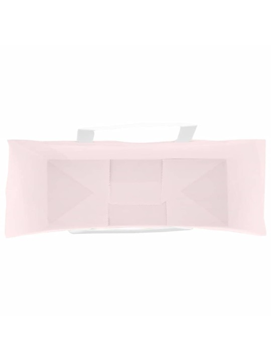Papírové tašky 50 ks s uchy růžové 32x12x42 cm